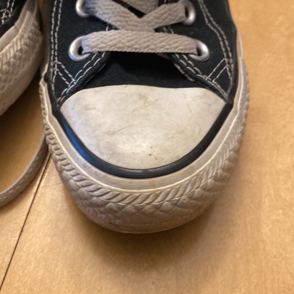 Black Converse sneakers with double tongue - Picture 3 of 7